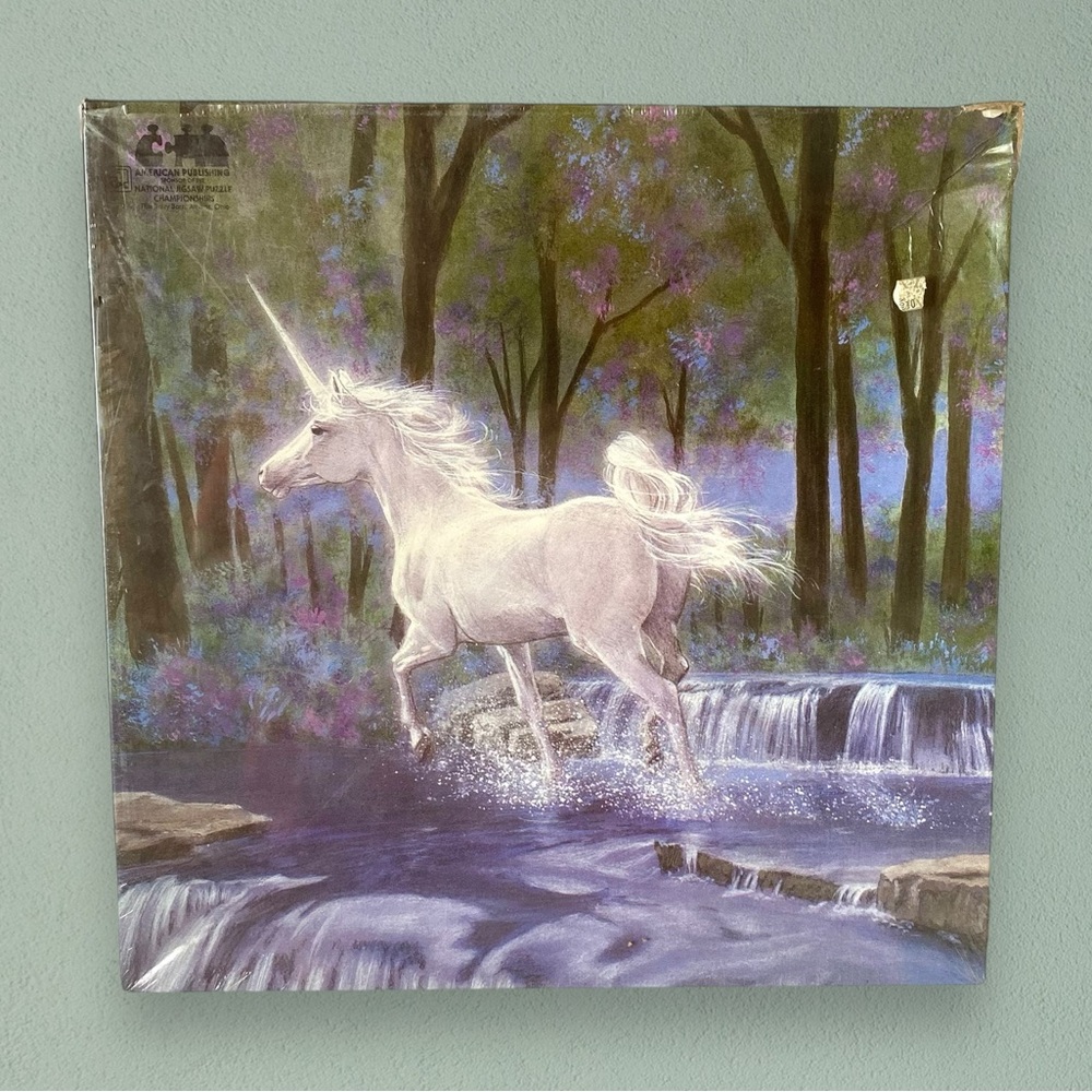 NWT Sealed 1985 Midnight Runaway Unicorn Fantasy Jigsaw Puzzle 551pc Susan Morse